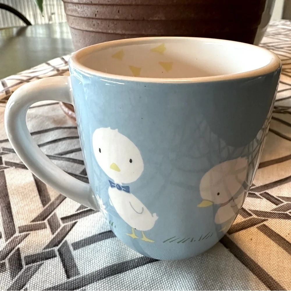 Sur La Table Blue Chick Mug